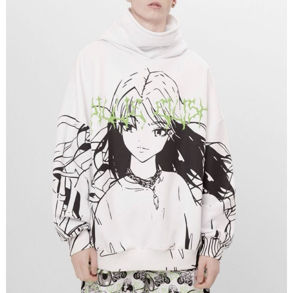Hoodie billie eilish x bershka anime | rare items‼️