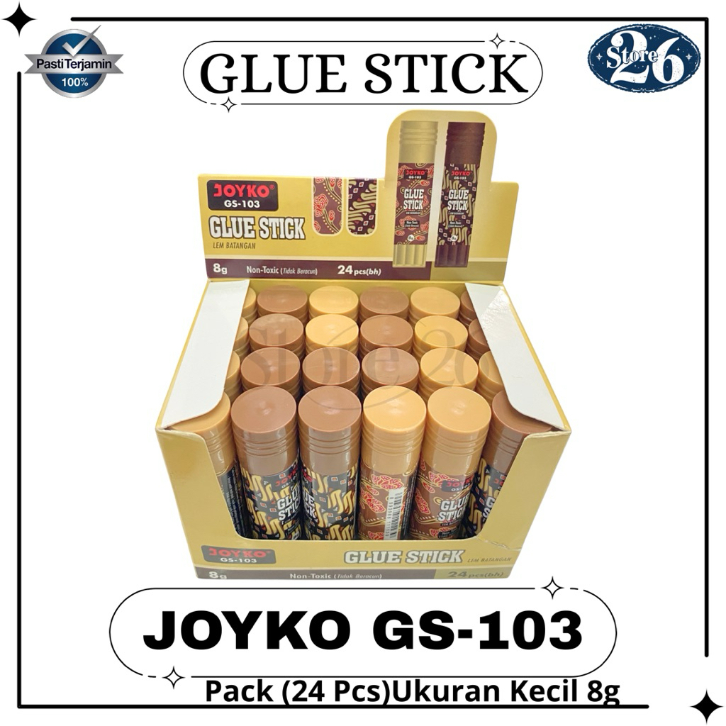 

Glue Stick Joyko Kecil Motif Batik 8gr