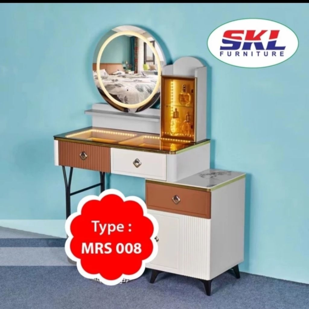 Meja Rias minimalis / Meja Rias Lampu LED