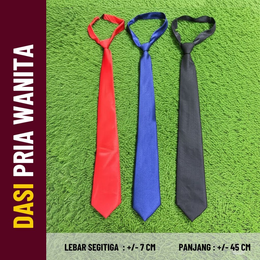 Dasi Formal | Dasi Hitam Ospek | Dasi Instan | Dasi Kerja | Dasi Mahasiswa | Dasi Perekat | Dasi Pri