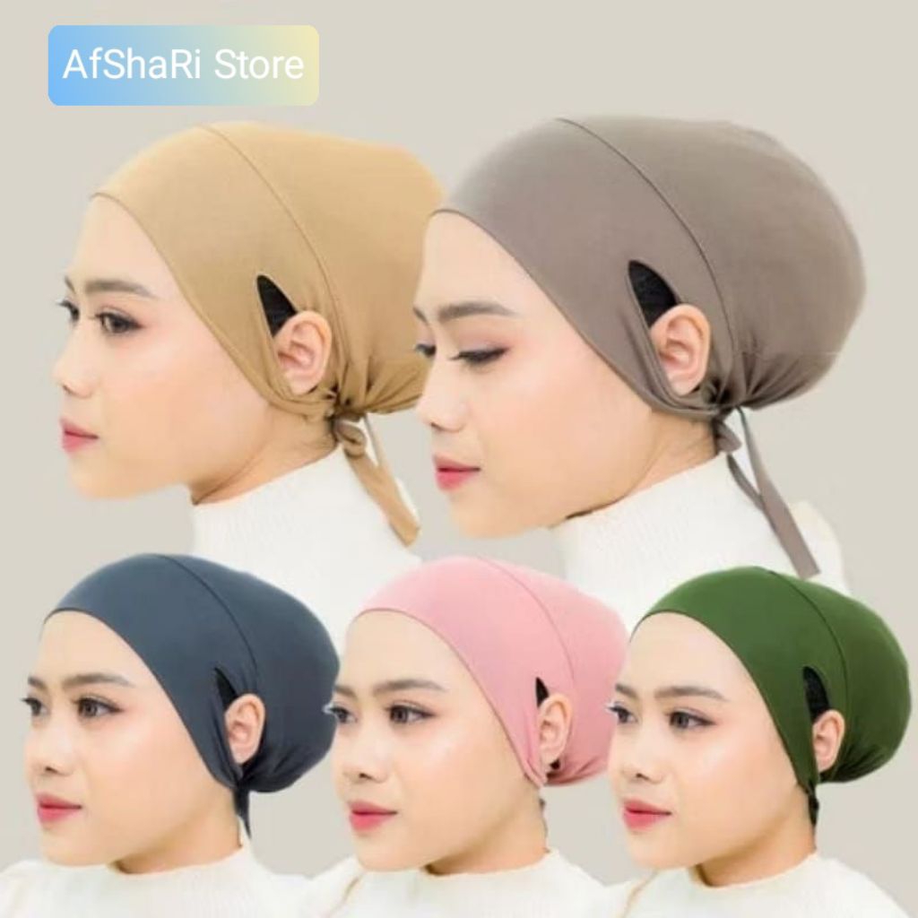 AFSHARI STORE - Ciput Anti Budeg Lubang Telinga Jersey Spandek