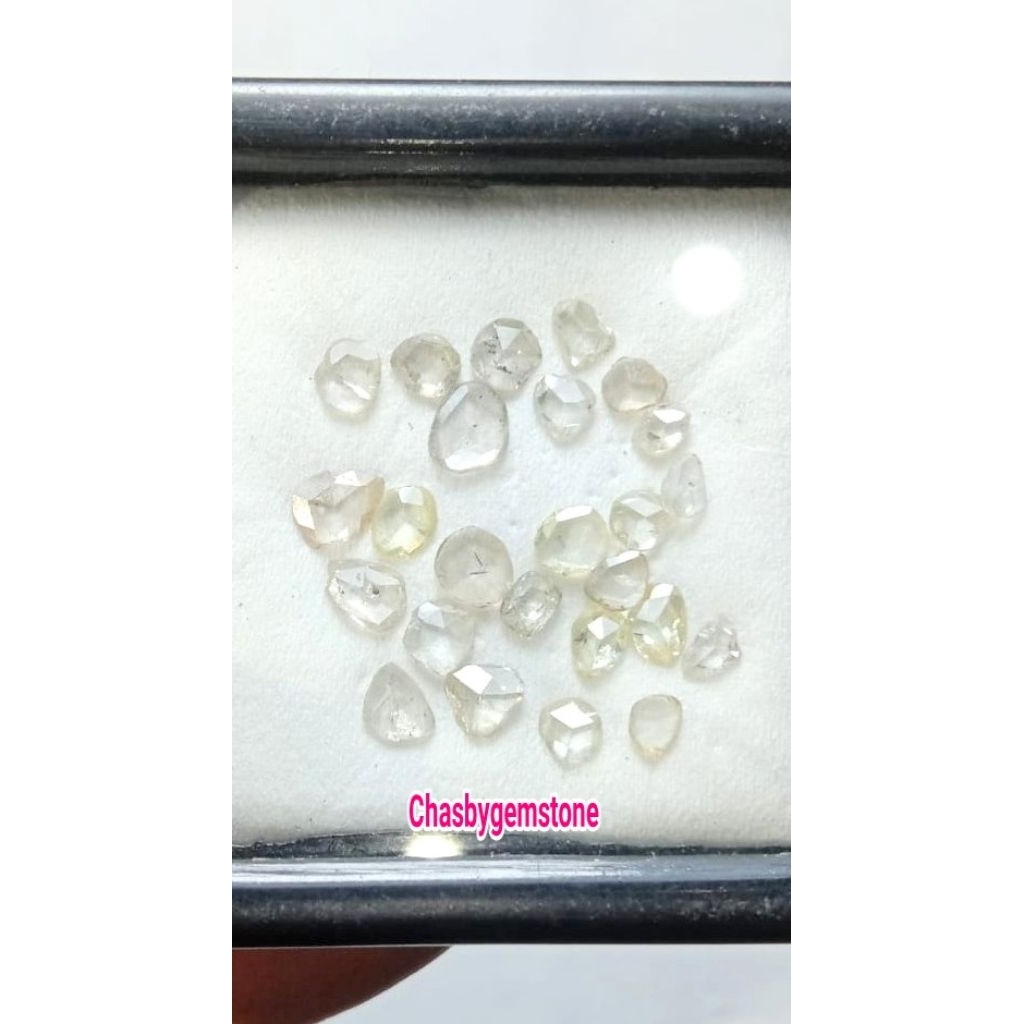 Berlian intan Banjar luster tumpah-Berlian intan Rosecut top Blink blink