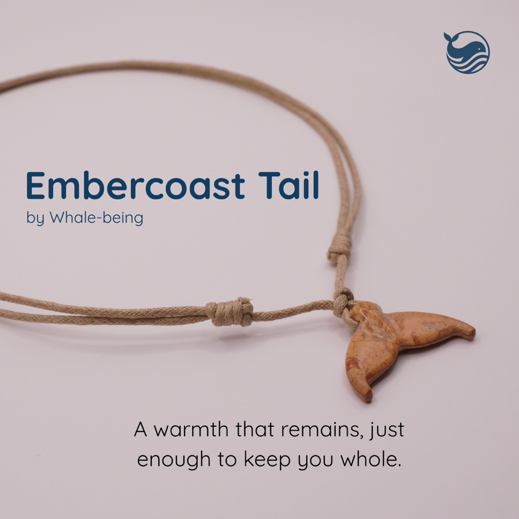 Whale-being Tail Necklace - Embercoast Tail / Kalung Whale Tail / Kalung Ekor Paus Handmade