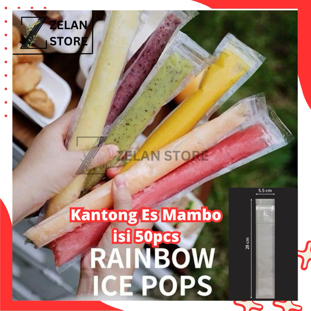 Kantong Es Mambo / Plastik Es Mambo / Kantong Plastik Es Lilin Panjang / Homemade Ice Pack