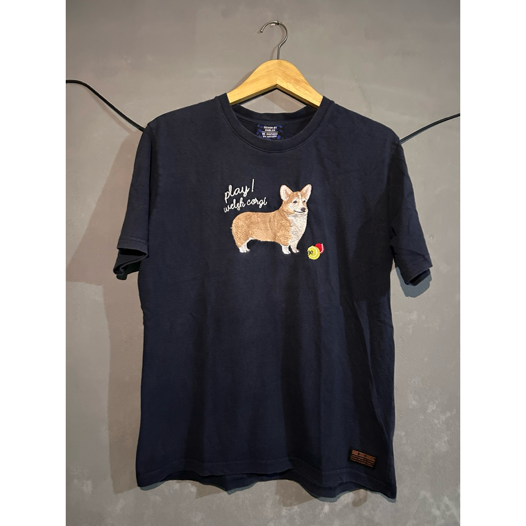 kaos ambler biru dongker