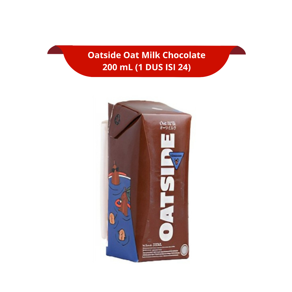 

[1 DUS ISI 24] OATSIDE OAT MILK WITH STRAW 200mL CHOCOLATE - BARISTA BLEND - COFFEE - CHOCOMALT