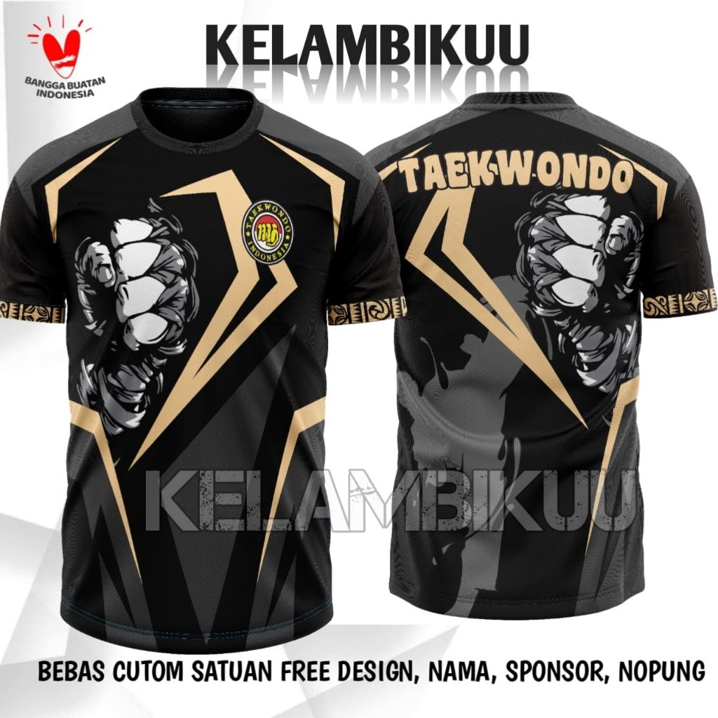 JERSEY TAEKWONDO PRINTING TERBARU/JERSEY TAEKWONDO CUSTOM/BAJU KAOS BELA DIRI TAEKWONDO MURAH