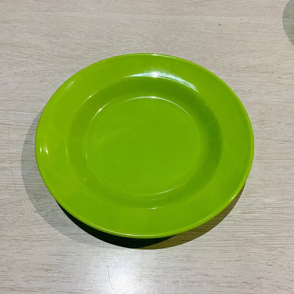 Singa Singi MelamineWare | Piring Bulat Hijau 9 inch