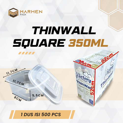 INSTANT PER DUS Thinwall Square 350ml 500ml 750Ml / Thinwall Square /Thinwall Segi 350ml 500ml 750ml
