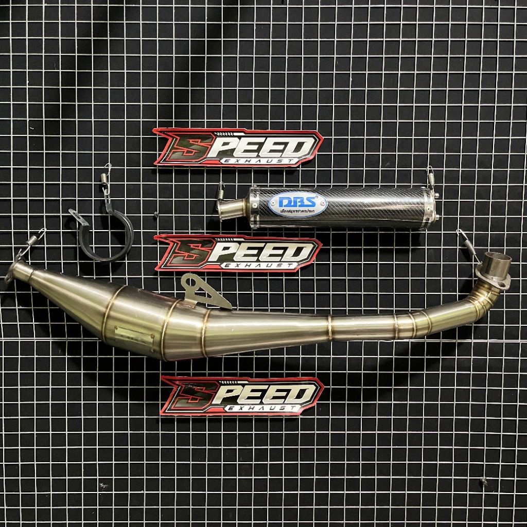 Knalpot DBS Blue Carbon FIZ R F1ZR Force1 Poswan Model Standar Racing