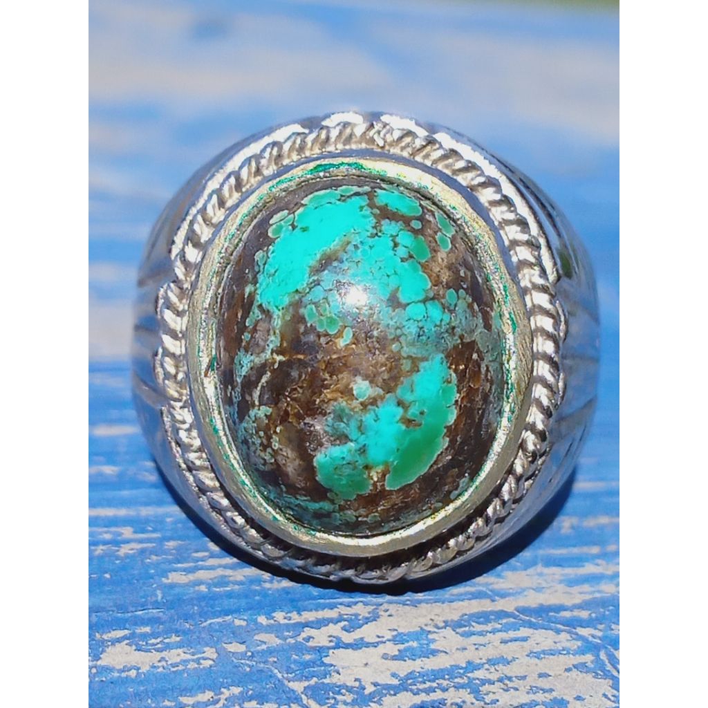 Cincin Batu Pirus Lawasan Gambar Antik