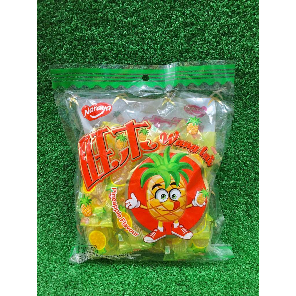 

Naraya Wang Lai Pineapple Jelly Candy Permen Jeli Rasa Nenas / Nanas 400gr Impor China HALAL