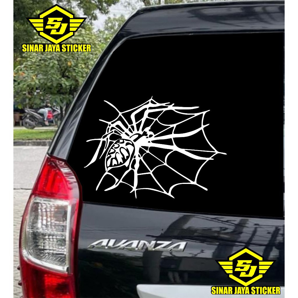 sticker kaca mobil sticker spider sticker kaca belakang mobil sticker laba laba sticker kaca mobil s