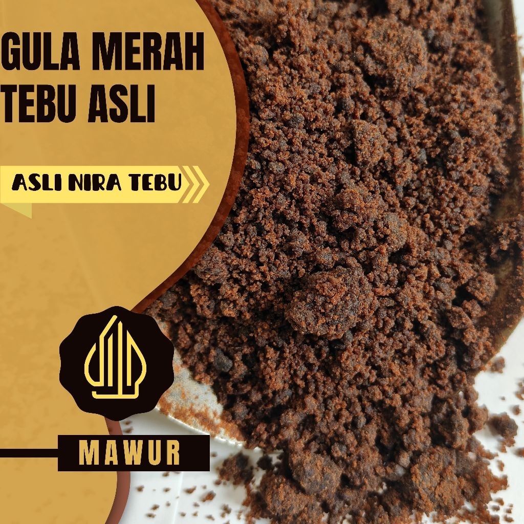 

GULA MERAH TEBU ASLI/ GULA MAWUR 1KG / GULA SEMI SERBUK/ GULA SEMI GRANULE/ GULA MERAH JAWA 100% MURNI TANPA CAMPURAN