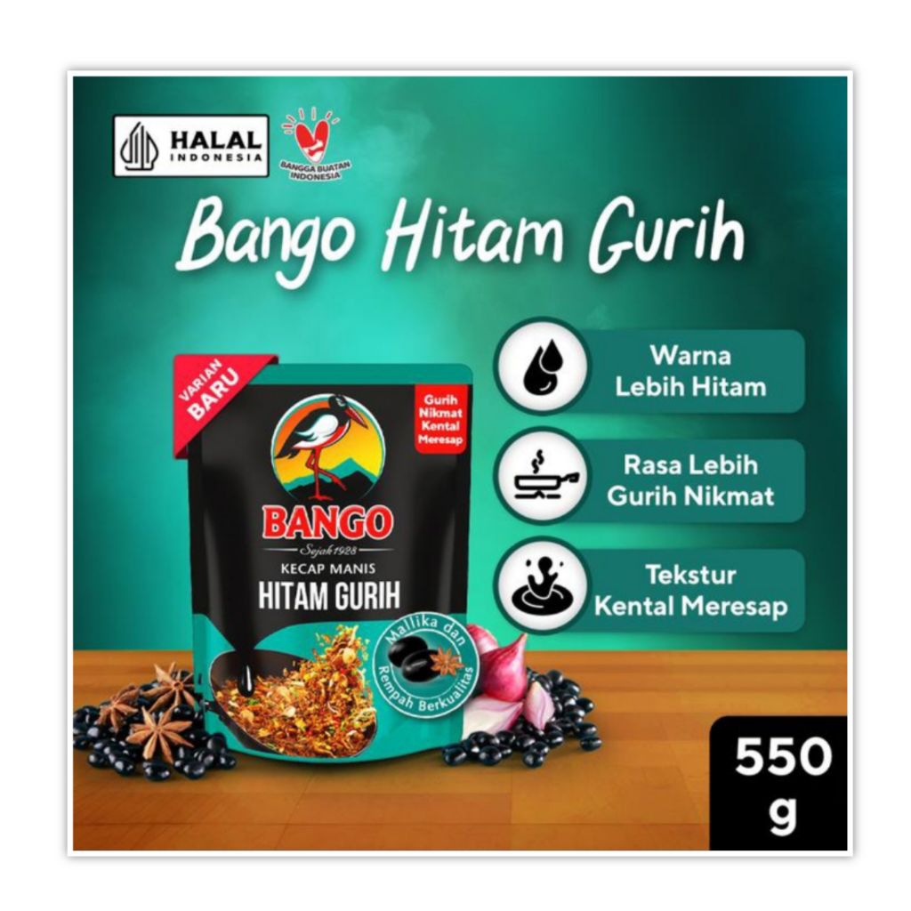 

Bango Kecap Manis Hitam Gurih 550 gr