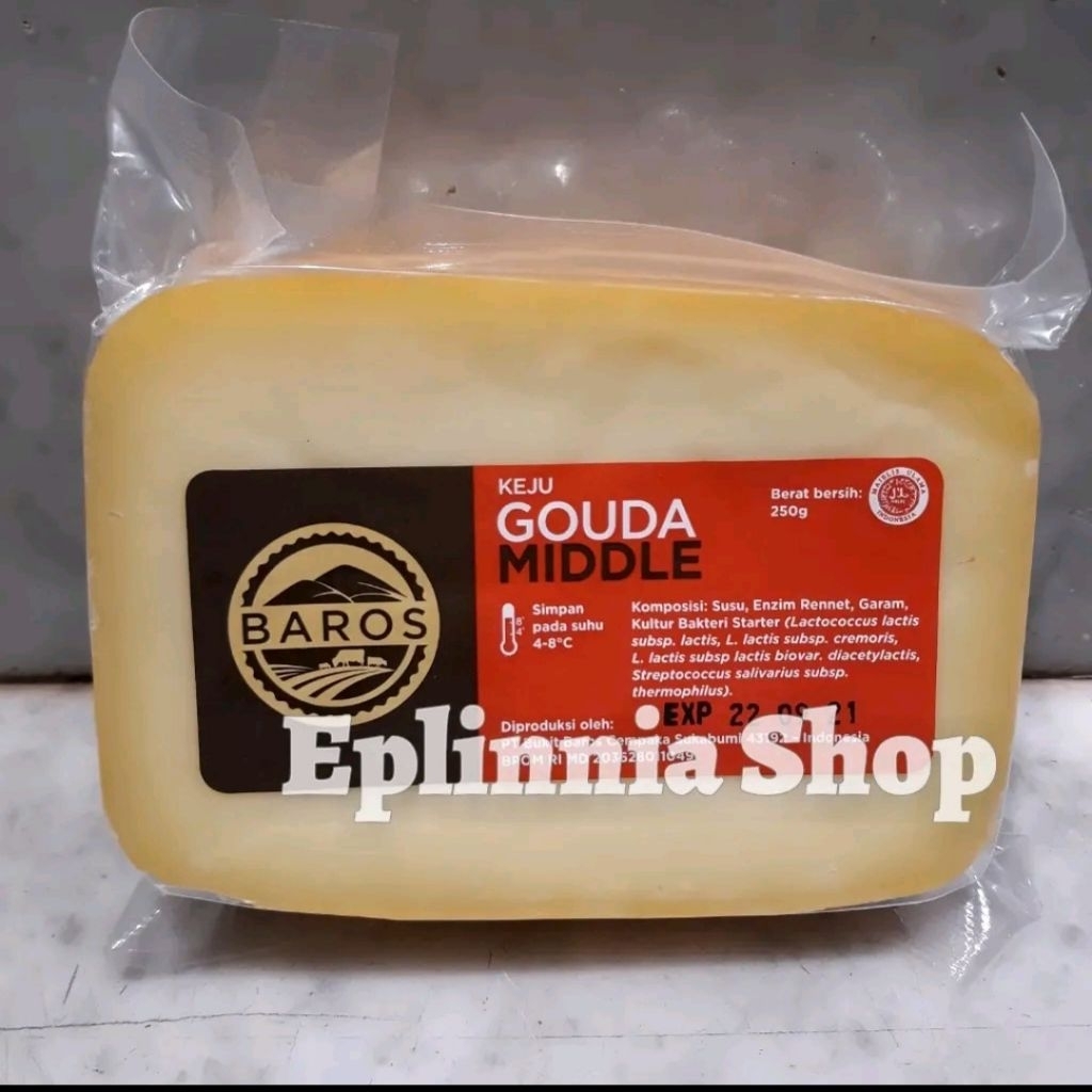

Baros Gouda Middle 250 - Keju Gouda