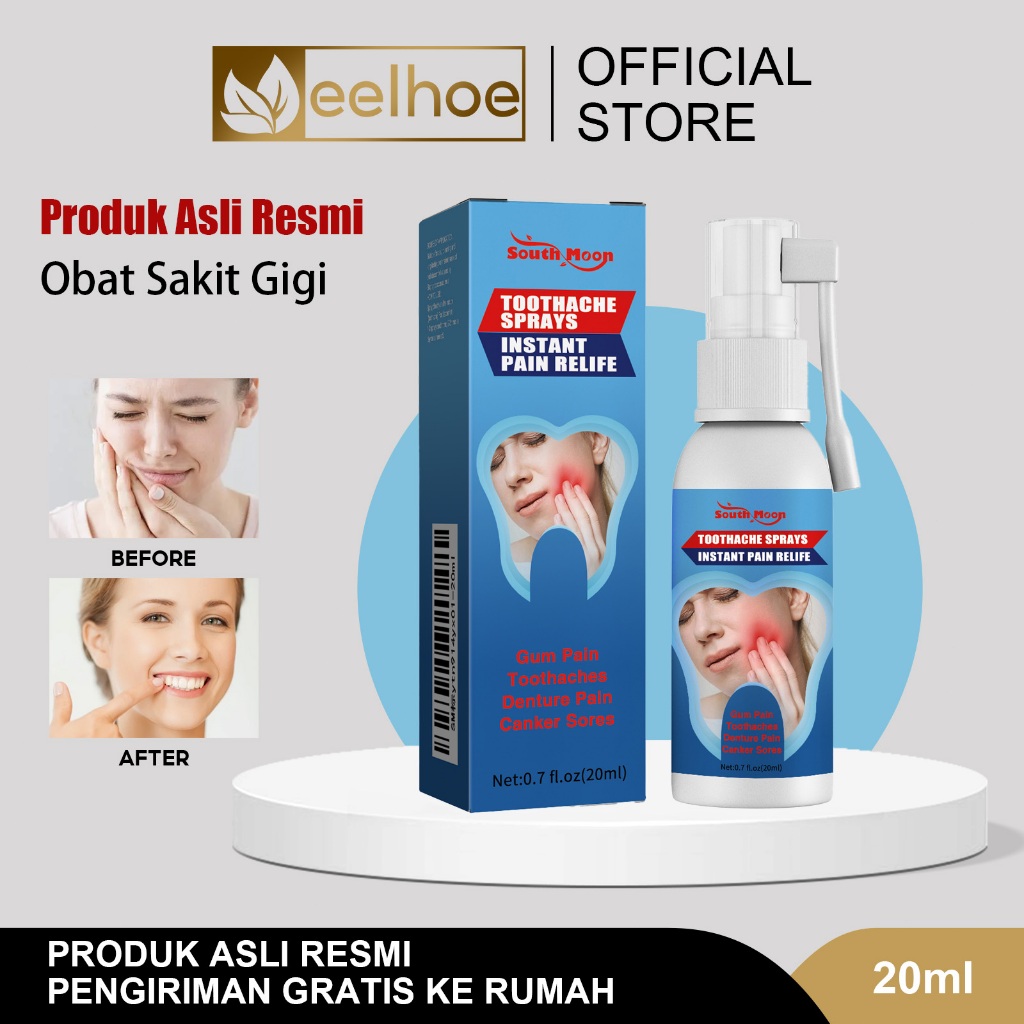 South Moon Toothache Spray Obat Sakit Gigi 20ml Obat Sakit Gigi Semprot Obat Sakit Gigi Berlubang Ob