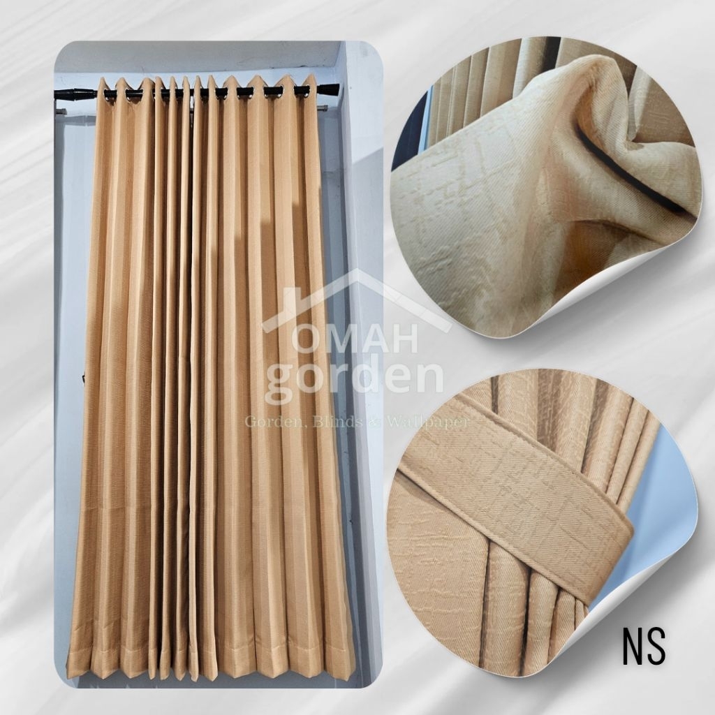 GORDEN BLACKOUT POLOS CREAM SERAT MODEL SMOKRING