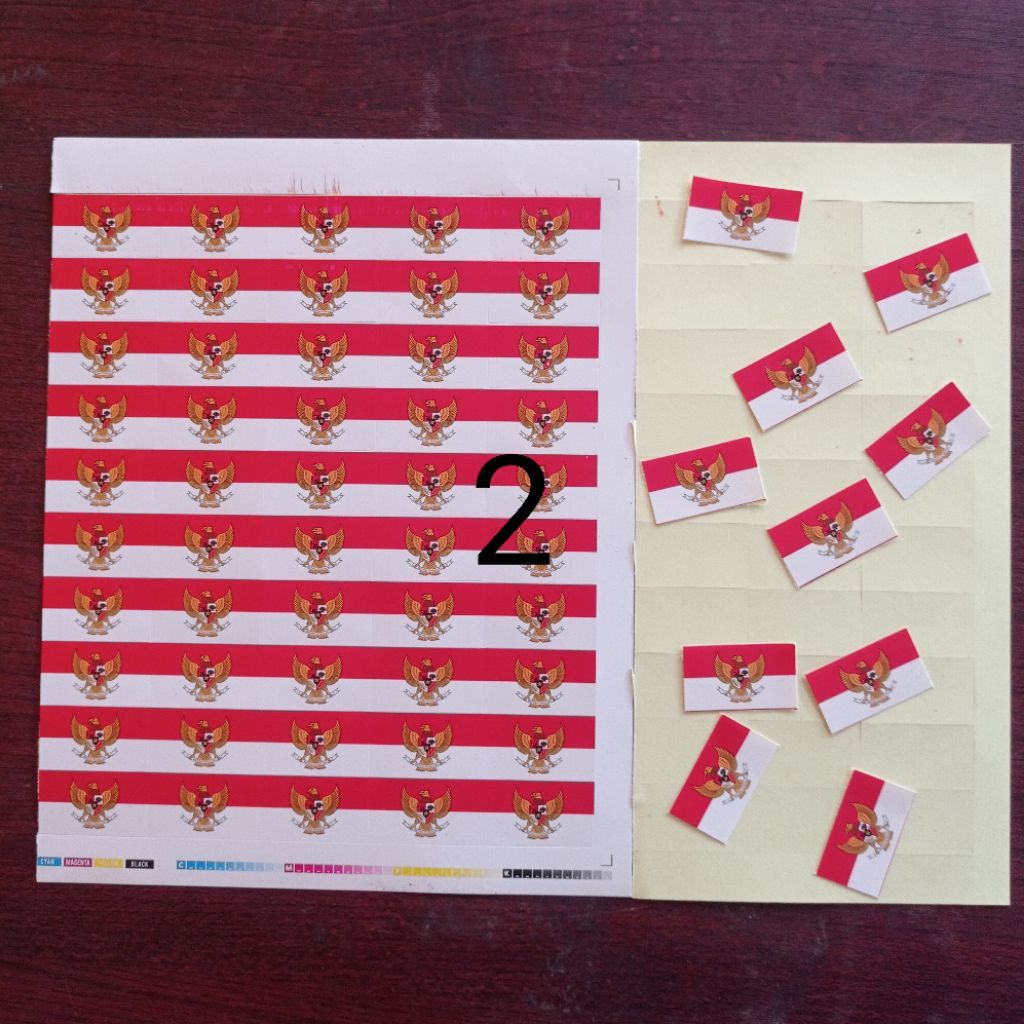 

50pcs Sticker Pipi Merah Putih Garuda UK.20x30