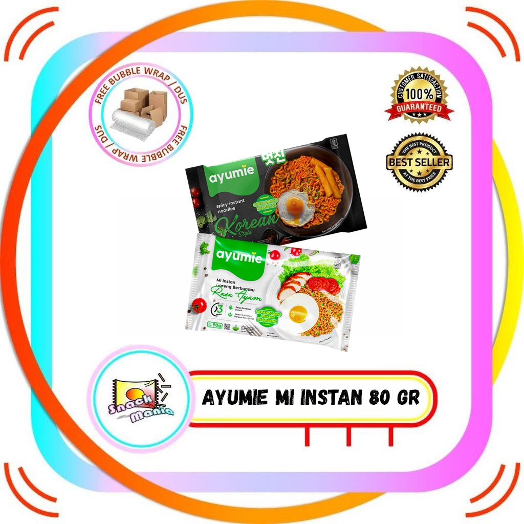 

Ayumie Mie Instan Goreng Pedas Korea - Ayam 80 gr Oven Baked Noodles
