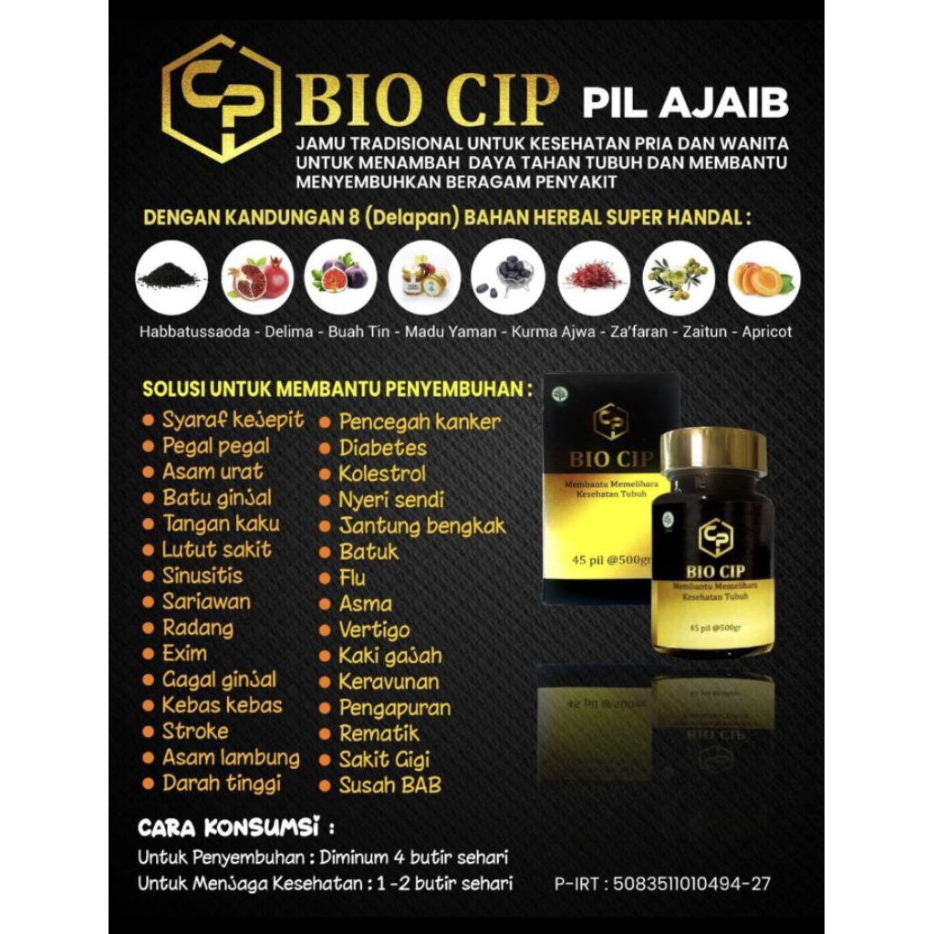Mayhesaaa - BIO CIP Pil Ajaib Suplemen Herbal Eceran