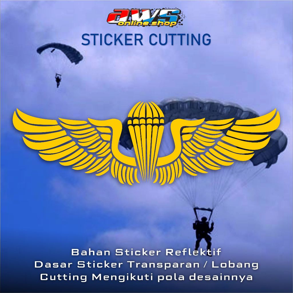 

Sticker Cutting Wing Para Dasar TNI