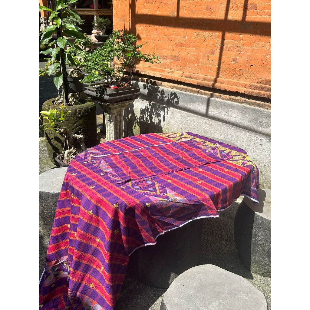 Kain Kamen Bali Pria & Wanita - Kain Sembahyang Adat Motif Etnik 7 / Kain Kamen Murah & Halus