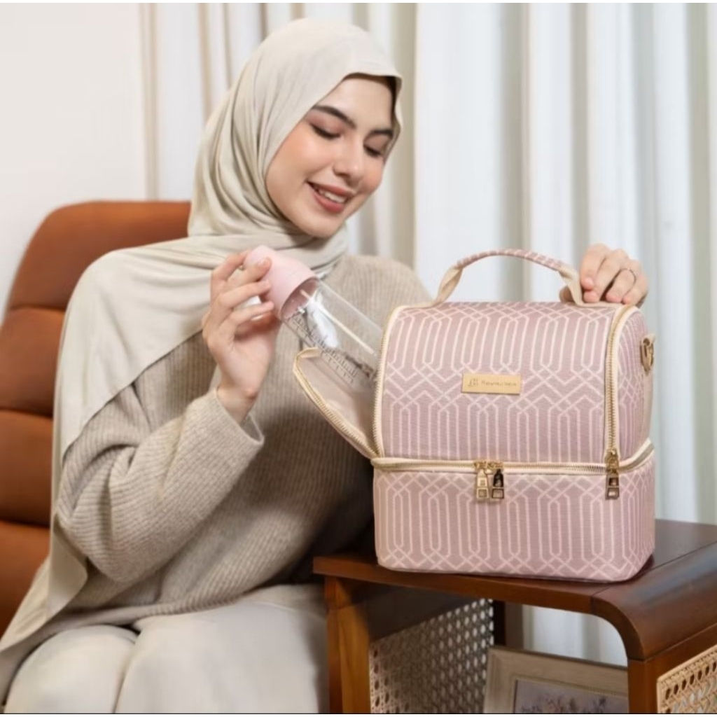 tas ASI coolar bag boonaboo x heylocal boonaboo serena milk cooler bag (preloved ga pernah dipakai)