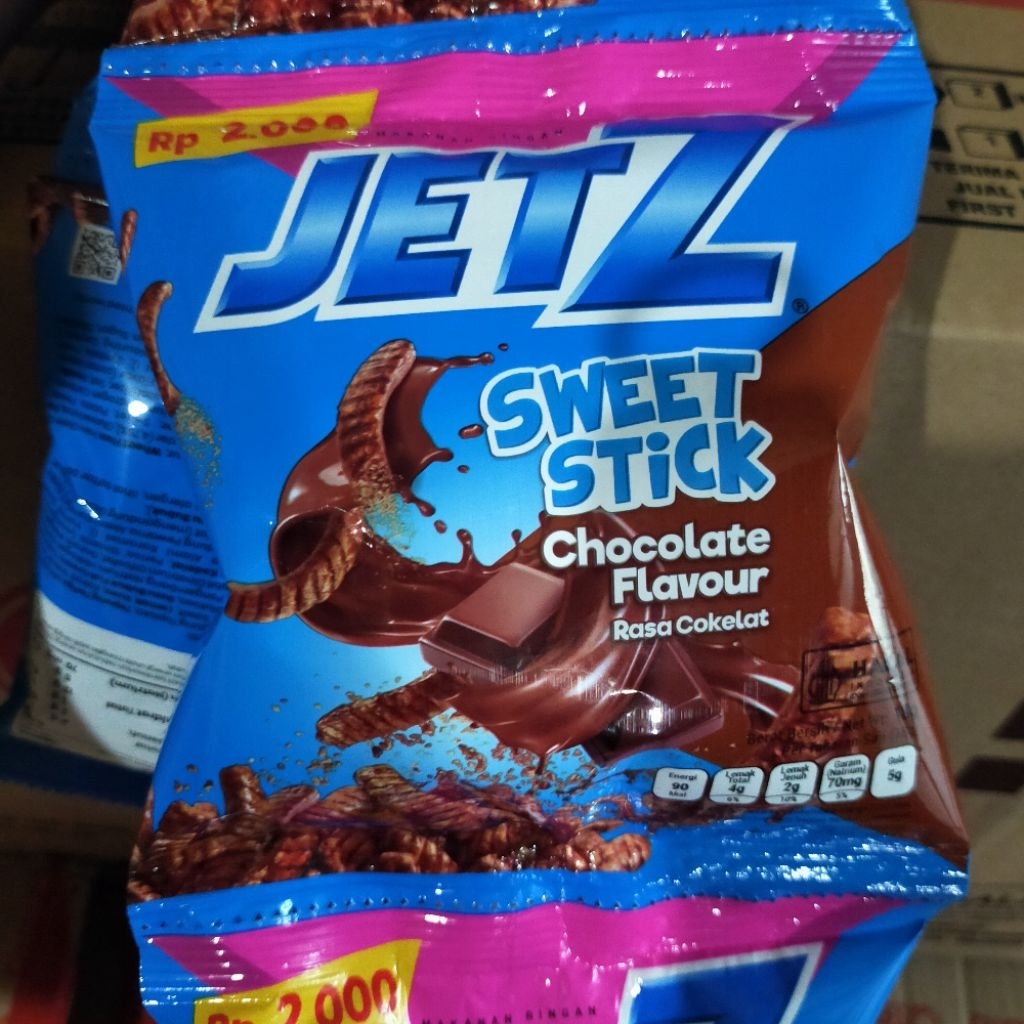 

Snack Jets coklat 18gr isi 60/dus