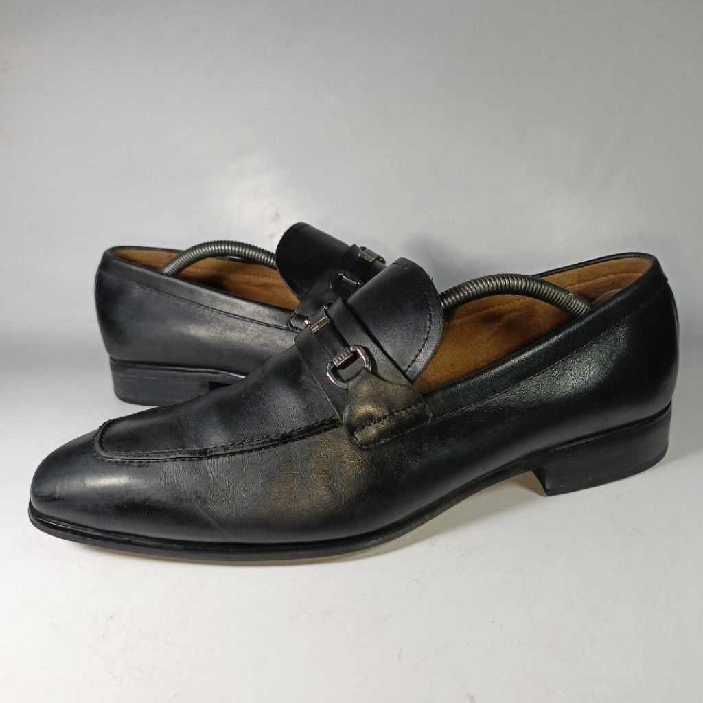 Pedro original leather loafers black 43 size man shoes