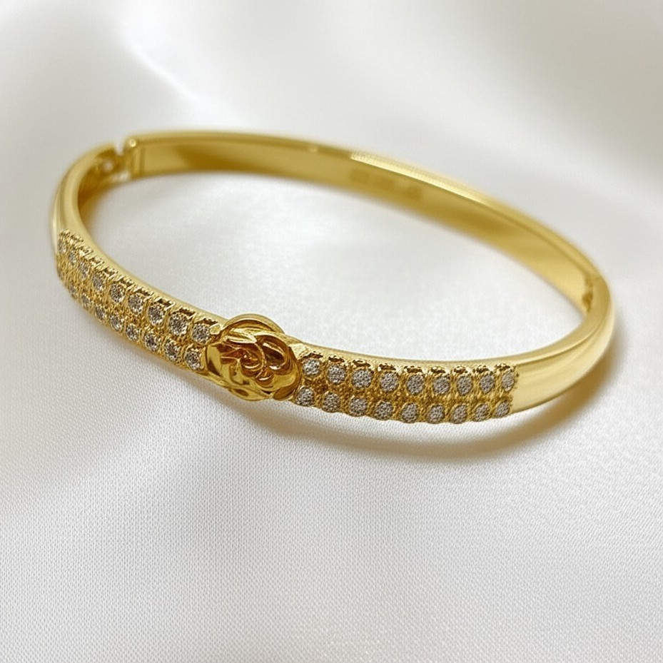 Treizya Jewelry | Julia | Gelang Bangle Bracelet Perhiasan Premium SS 316L With 14K Gold Plating