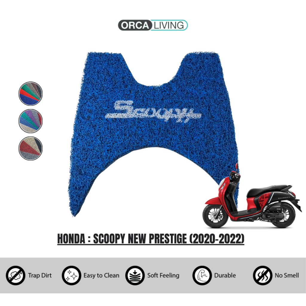 Karpet Mie Motor Honda SCOOPY NEW PRESTIGE (2020-2022) / Karpet Pijakan Alas Kaki Motor Honda SCOOPY
