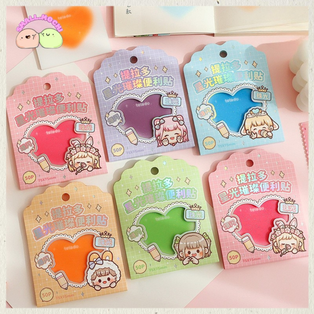 

1 Pack Sticky Notes Transparan Motif Love Color Best Seller TLD158