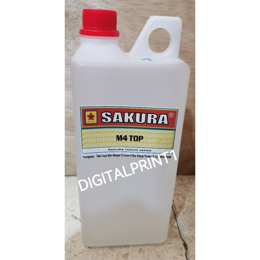 

Minyak M4 Top untuk pengencer tinta sablon plastik, tdk cepat kering di screen, bisa sebagai pencuci screen tinta plastik