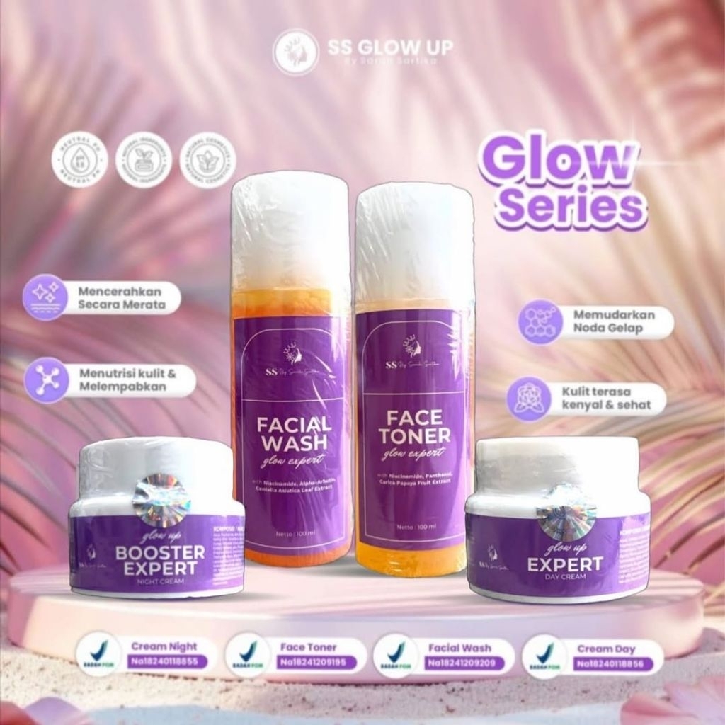 SALE STOK - SS GLOW UP / SS GLOW ACNE / SS PINK GLOW / SS JINNY GLOW  by Sarah Sartika | Bisa Cod