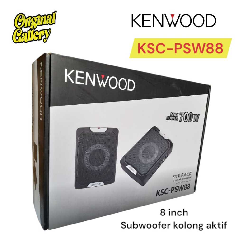 Kenwood KSC PSW88 Subwoofer Kolong Aktif 8 Inch