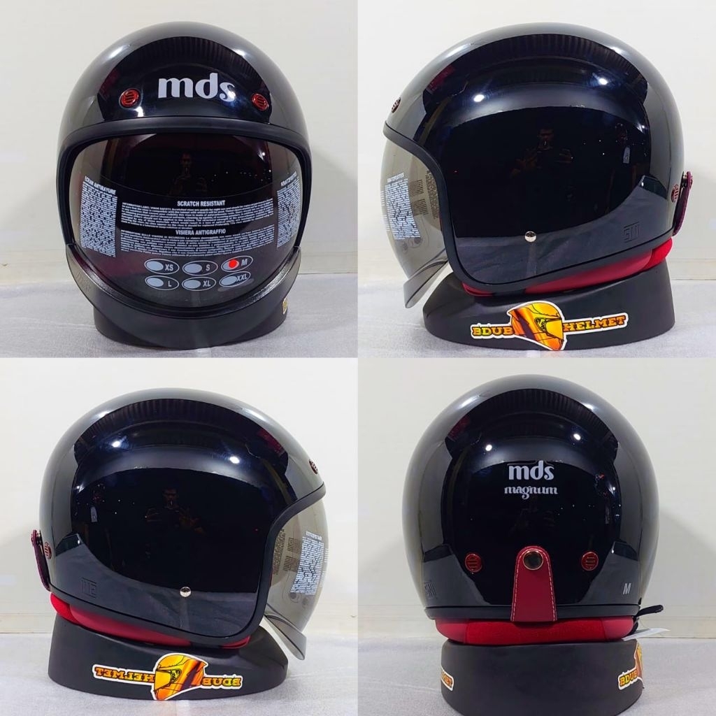 Helm MDS mangnum black glos original MDS