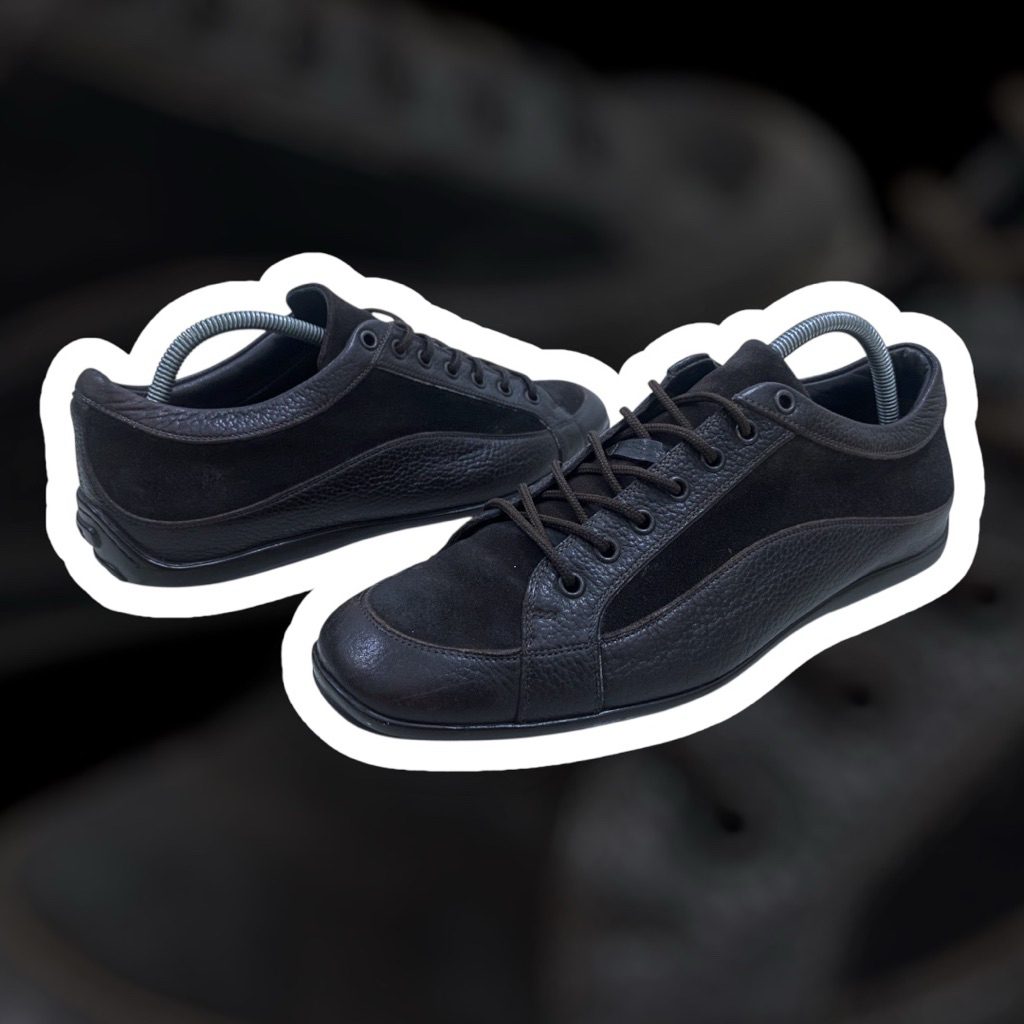 Ermenegildo Zegna Leather and Suede Sneakers Size 7.5 (setara 43) Second