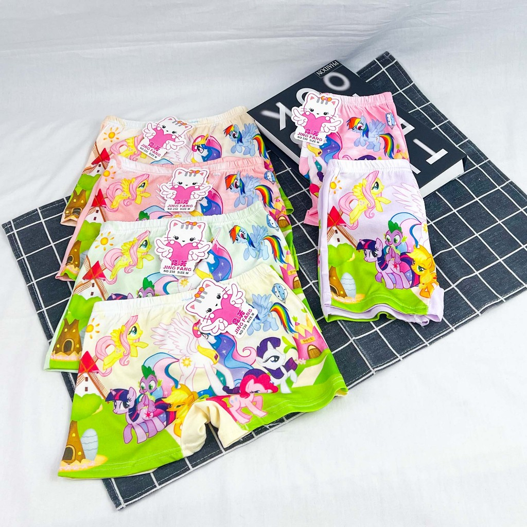 Celana Dalam Boxer Anak Perempuan Import GLORYKIDZ PNT21 Karakter Little Pony Lucu Size M L XL