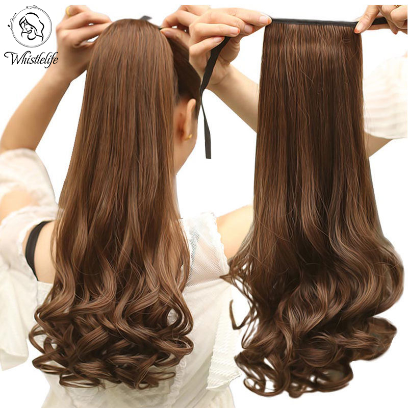 COD Hairclip Rambut Wig Ekor Ikat Rambut Palsu Ponytail Wig Untuk Anak -anak Boupee Ekstensi Pendek 