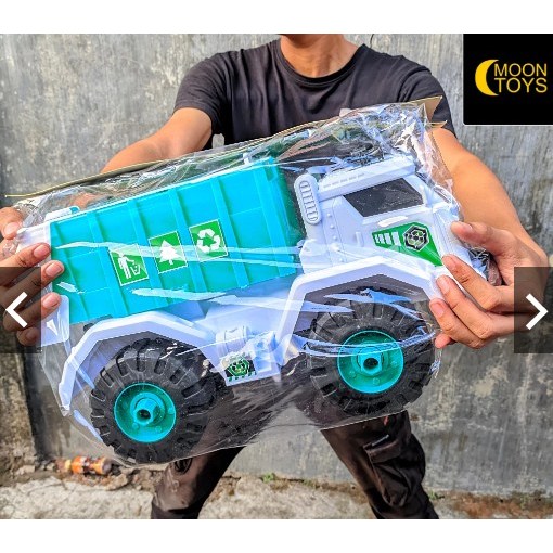 AK 73 MAINAN MOBIL TRUK COMPACTOR SAMPAH BESAR / mainan mobil truck sampah kebersihan besar