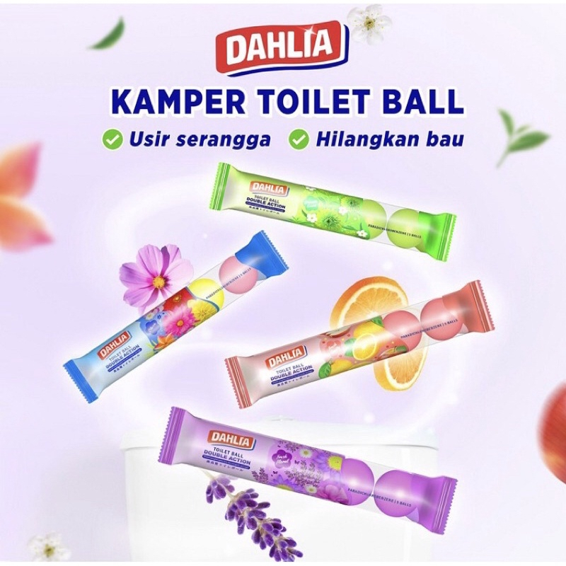 DAHLIA KAMPER BALL TOILET DOUBLE ACTION / Kamper Toilet