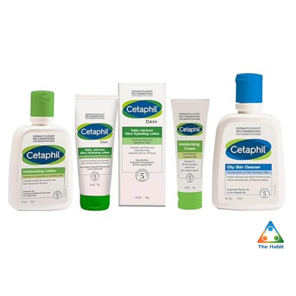 (The Habit) Cetaphil Moisturizing Cream - Pelembab Wajah & Kulit untuk Segala Jenis Kulit - Krim Pel