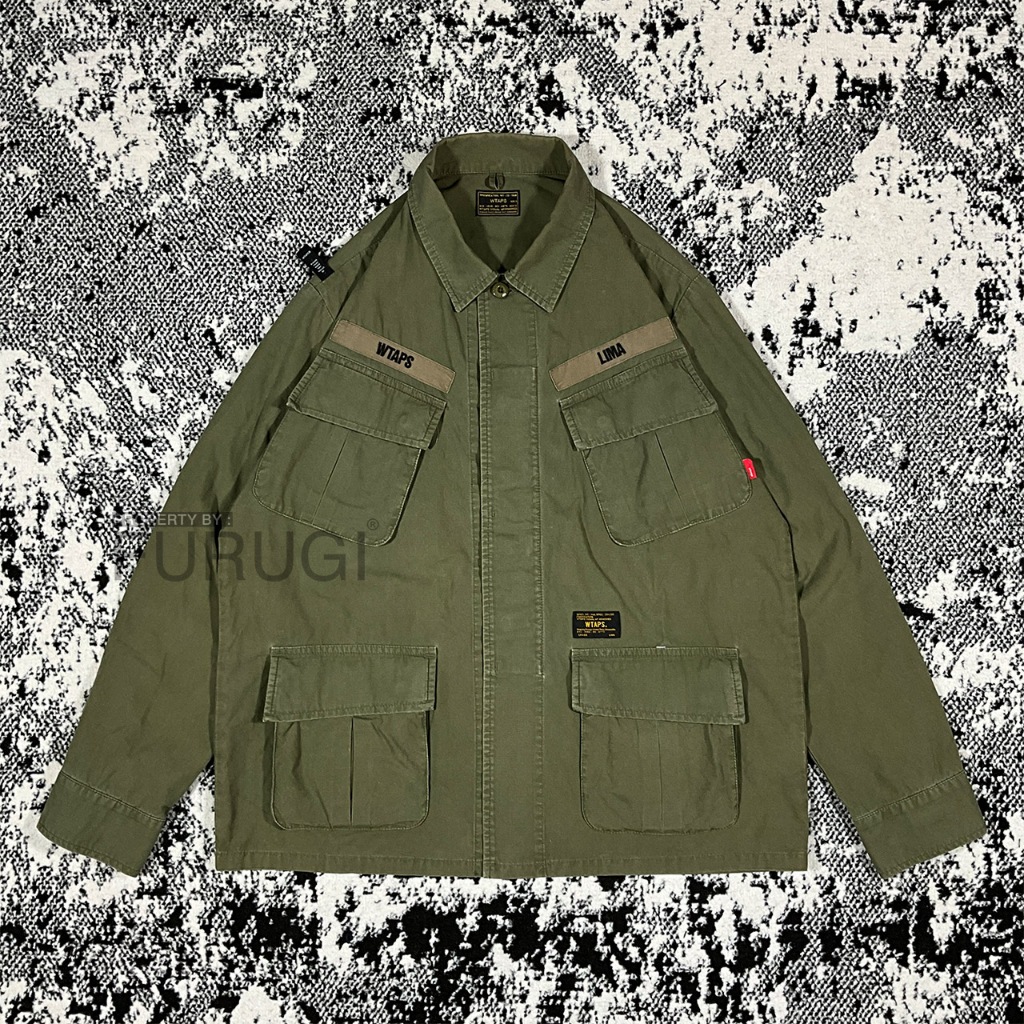 WTAPS JUNGLE LS SHIRT. COTTON. RIPSTOP