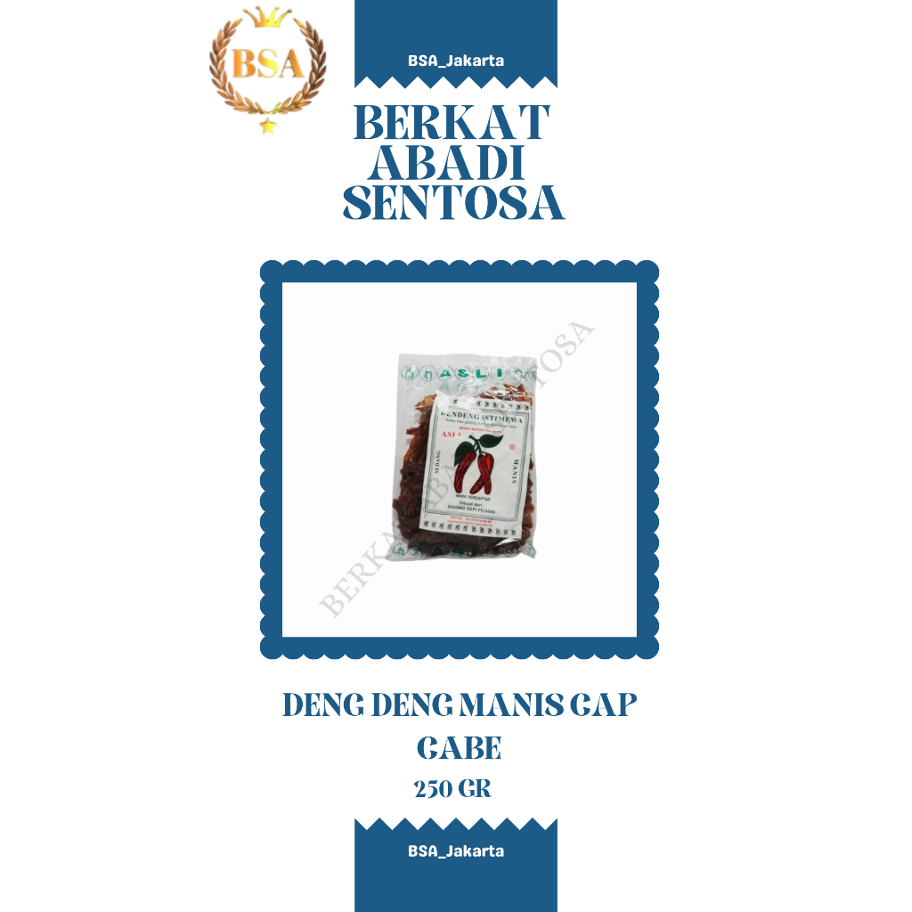 

DENDENG MANIS CAP CABE (250 GR)