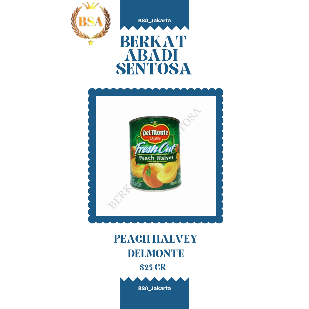 

PEACH HALVES DELMONTE (825 GR)