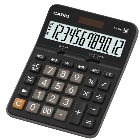 

CASIO 12 DIGIT ORIGINAL GARANSI RESMI 1 TAHUN NEW MODEL DX 12 B 12B DX-12B SOLAR POWER
