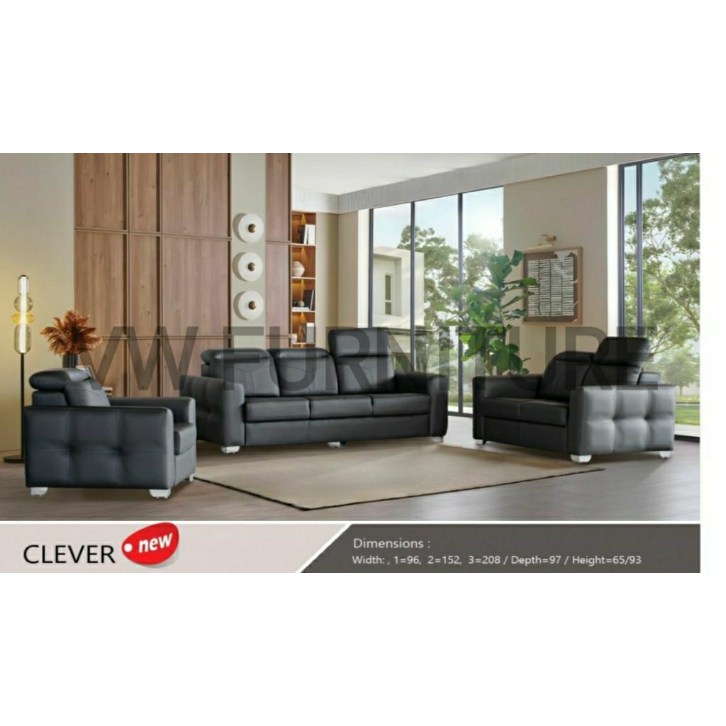 MODIS Sofa Clever 321 Seater - Sofa Minimalis - Sofa Medan
