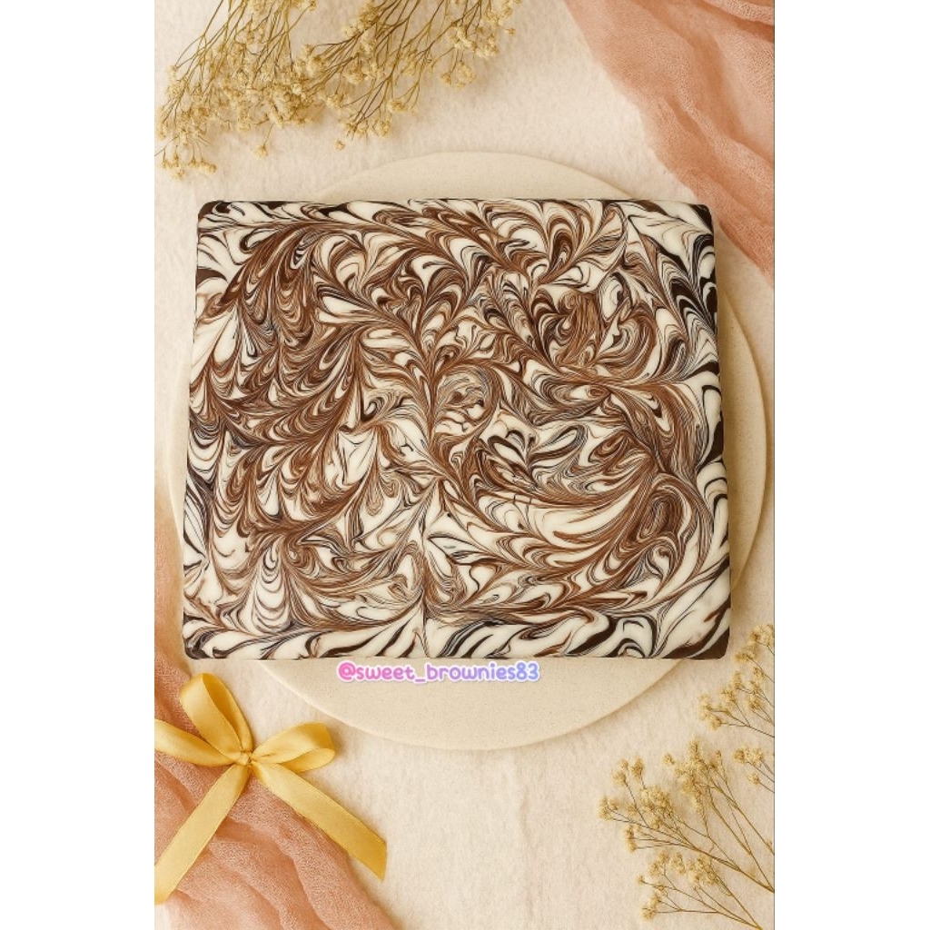 

Brownies Tart Topping Chocomarble