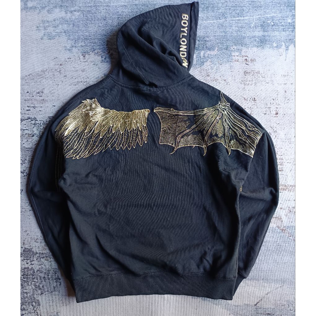 hoodie boy London angel wing full bordir istimewa